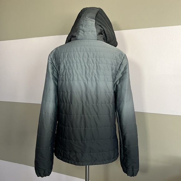 Victorias Secret VSX Sports Reversible Puffer Ombré Gray & Black Coat Size S/p - Picture 5 of 11